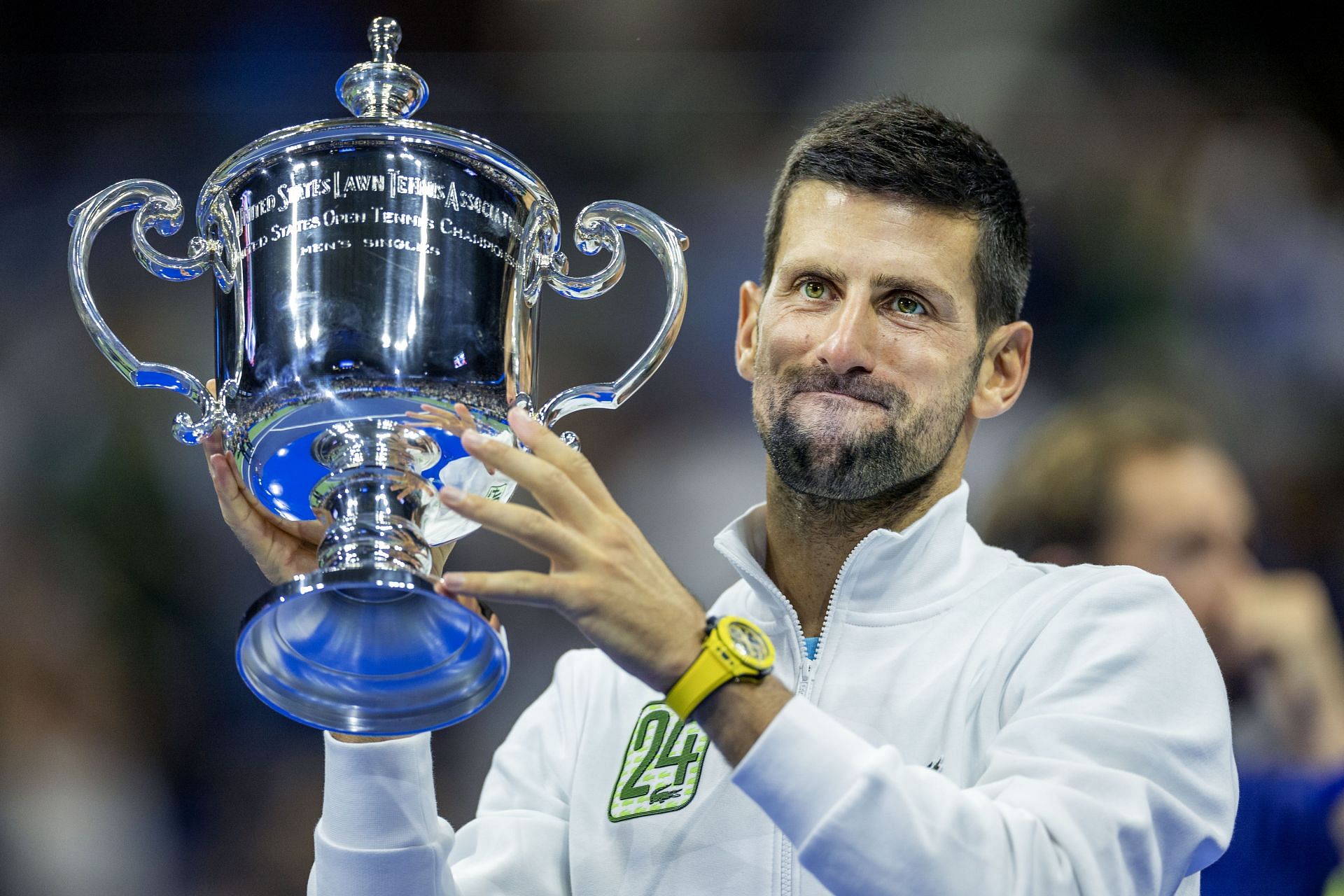 The Serb won his most recent Major title at the US Open 2023 | Image Source: Getty